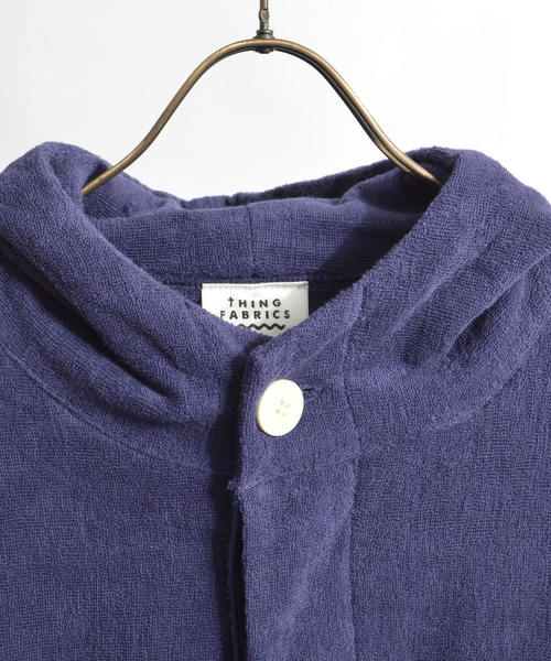 THING FABRICS（シングファブリックス）の「tHING FABRICS/シングファブリックス TF Hooded coat（パーカー・メンズ・ブラック/ネイビー・1/0）」の7枚目の写真