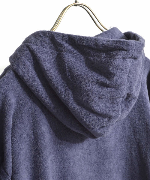 THING FABRICS（シングファブリックス）の「tHING FABRICS/シングファブリックス TF Hooded coat（パーカー・メンズ・ブラック/ネイビー・1/0）」の12枚目の写真