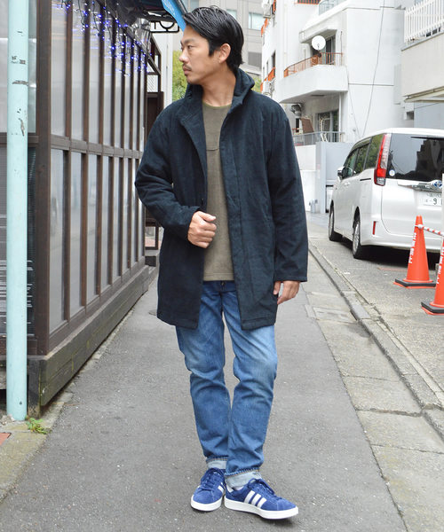 THING FABRICS（シングファブリックス）の「tHING FABRICS/シングファブリックス TF Hooded coat（パーカー・メンズ・ブラック/ネイビー・1/0）」の8枚目の写真