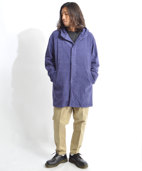 THING FABRICS（シングファブリックス）の「tHING FABRICS/シングファブリックス TF Hooded coat（パーカー・メンズ・ブラック/ネイビー・1/0）」の6枚目の写真