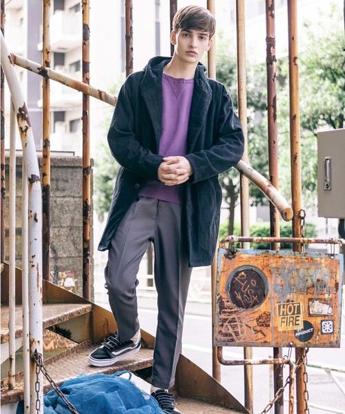 THING FABRICS（シングファブリックス）の「tHING FABRICS/シングファブリックス TF Hooded coat（パーカー・メンズ・ブラック/ネイビー・1/0）」の10枚目の写真