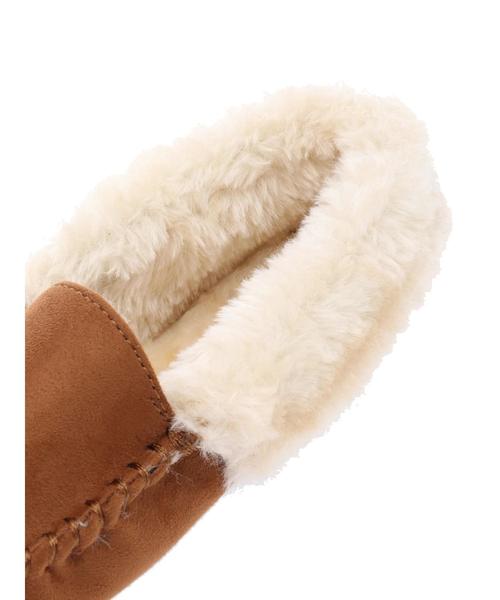 AMERICAN HOLIC（アメリカンホリック）の「ボアモカシューズ（パンプス・レディース・ブラック/キャメル・S/M/L）」の3枚目の写真