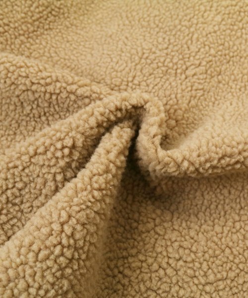 reca（レカ）の「ビッグシルエット ショート丈ボアコート（ダウンジャケット/コート・レディース・ホワイト/ベージュ/ピンク・M）」の4枚目の写真