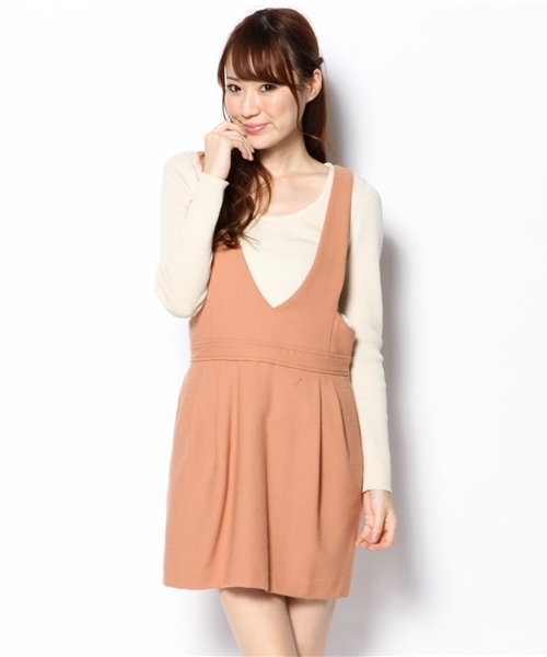 Another Edition（アナザーエディション）の「AE ナナコジョーゼットジャンパーSK（スカート・レディース・オレンジ/ネイビー/ブラック/ワインレッド/ダークグリーン・フリー）」の9枚目の写真