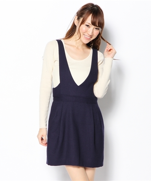 Another Edition（アナザーエディション）の「AE ナナコジョーゼットジャンパーSK（スカート・レディース・オレンジ/ネイビー/ブラック/ワインレッド/ダークグリーン・フリー）」の20枚目の写真