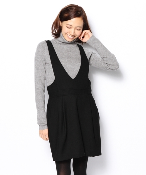 Another Edition（アナザーエディション）の「AE ナナコジョーゼットジャンパーSK（スカート・レディース・オレンジ/ネイビー/ブラック/ワインレッド/ダークグリーン・フリー）」の7枚目の写真