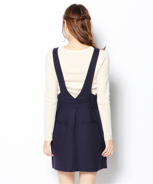 Another Edition（アナザーエディション）の「AE ナナコジョーゼットジャンパーSK（スカート・レディース・オレンジ/ネイビー/ブラック/ワインレッド/ダークグリーン・フリー）」の12枚目の写真