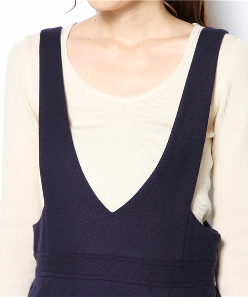 Another Edition（アナザーエディション）の「AE ナナコジョーゼットジャンパーSK（スカート・レディース・オレンジ/ネイビー/ブラック/ワインレッド/ダークグリーン・フリー）」の14枚目の写真