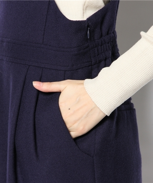 Another Edition（アナザーエディション）の「AE ナナコジョーゼットジャンパーSK（スカート・レディース・オレンジ/ネイビー/ブラック/ワインレッド/ダークグリーン・フリー）」の15枚目の写真