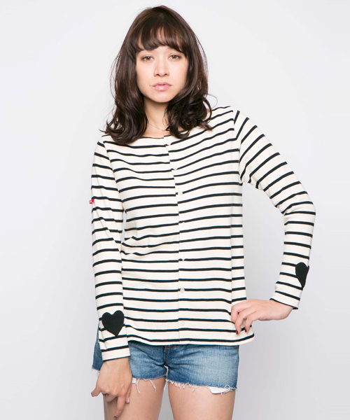 MILKFED.（ミルクフェド）の「STRIPE 2WAY TOP（Tシャツ/カットソー・レディース・ホワイト/ネイビー/ライトパープル・SMALL/MEDIUM）」の6枚目の写真