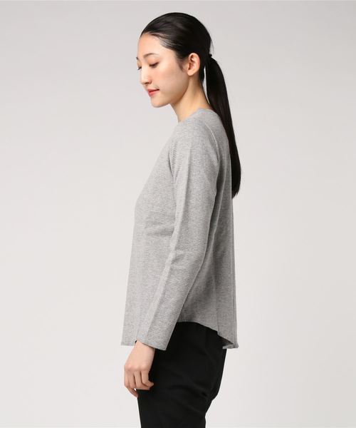 Munich（ミューニック）の「リバーサーマルヘンリーネックプルオーバー（Tシャツ/カットソー・レディース・ホワイト/ブラック/グレー/カーキ・FREE）」の5枚目の写真