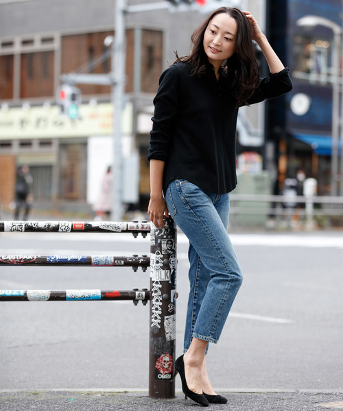 Munich（ミューニック）の「リバーサーマルヘンリーネックプルオーバー（Tシャツ/カットソー・レディース・ホワイト/ブラック/グレー/カーキ・FREE）」の21枚目の写真