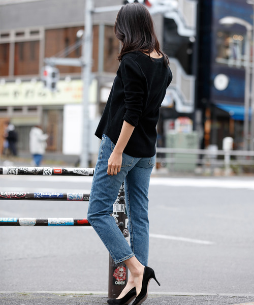 Munich（ミューニック）の「リバーサーマルヘンリーネックプルオーバー（Tシャツ/カットソー・レディース・ホワイト/ブラック/グレー/カーキ・FREE）」の10枚目の写真