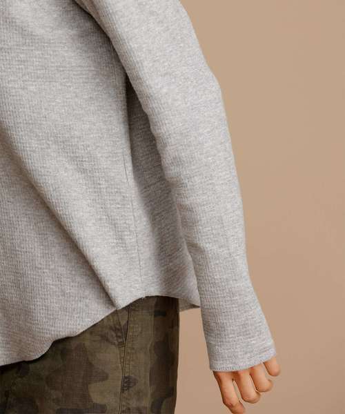 Munich（ミューニック）の「リバーサーマルヘンリーネックプルオーバー（Tシャツ/カットソー・レディース・ホワイト/ブラック/グレー/カーキ・FREE）」の15枚目の写真