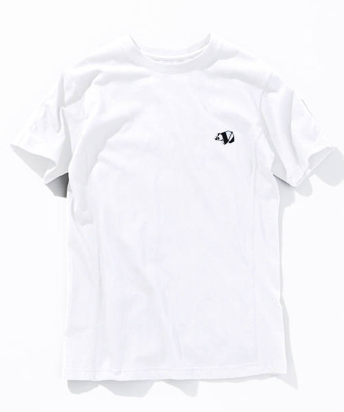 1piu1uguale3 RELAX（ウノピュウノウグァーレトレリラックス）の「1PIU1UGUALE3 RELAX(ウノピゥウノウグァーレトレ)オリガミ刺繍ワッペン 半袖Tシャツ（Tシャツ/カットソー・メンズ・グレー/ネイビー/ホワイト/ブラック・SMALL/MEDIUM/LARGE/X-LARGE）」の2枚目の写真