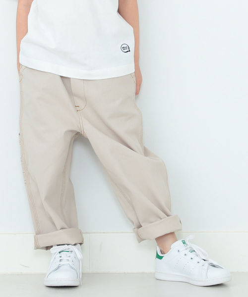 B:MING by BEAMS（ビーミングバイビームス）の「UNIVERSAL OVERALL × B:MING by BEAMS / 別注Painter パンツ 19SS（その他パンツ・キッズ・ブラック/オフホワイト・100/110/120/130/140）」の3枚目の写真