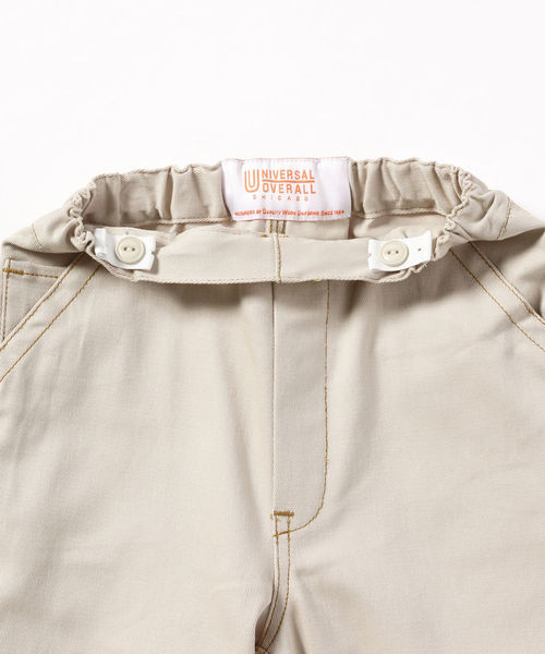 B:MING by BEAMS（ビーミングバイビームス）の「UNIVERSAL OVERALL × B:MING by BEAMS / 別注Painter パンツ 19SS（その他パンツ・キッズ・ブラック/オフホワイト・100/110/120/130/140）」の7枚目の写真