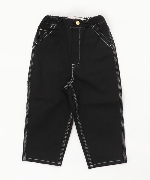 B:MING by BEAMS（ビーミングバイビームス）の「UNIVERSAL OVERALL × B:MING by BEAMS / 別注Painter パンツ 19SS（その他パンツ・キッズ・ブラック/オフホワイト・100/110/120/130/140）」の4枚目の写真