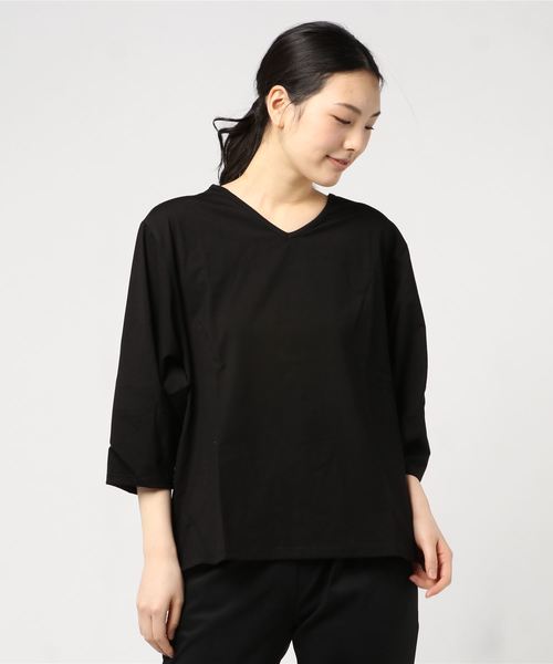 チャイハネ（チャイハネ）の「【チャイハネ】yul 薙刀袖トップス（Tシャツ/カットソー・レディース・ブラック/ブルー/ホワイト・FREE）」の4枚目の写真