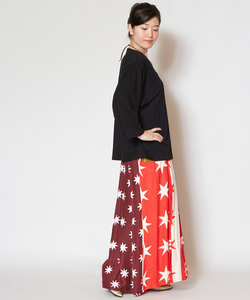 チャイハネ（チャイハネ）の「【チャイハネ】yul 薙刀袖トップス（Tシャツ/カットソー・レディース・ブラック/ブルー/ホワイト・FREE）」の8枚目の写真