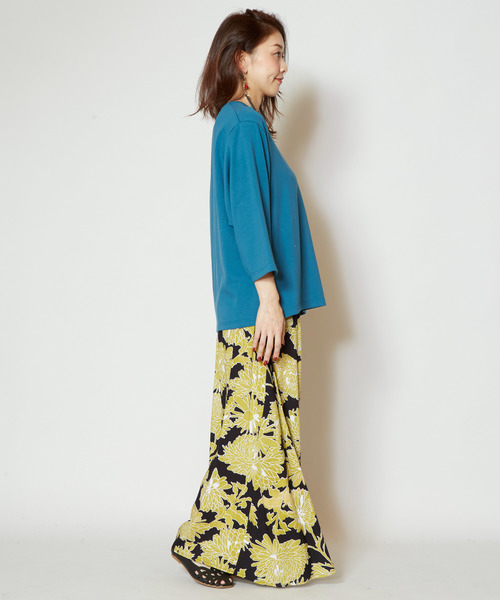 チャイハネ（チャイハネ）の「【チャイハネ】yul 薙刀袖トップス（Tシャツ/カットソー・レディース・ブラック/ブルー/ホワイト・FREE）」の14枚目の写真