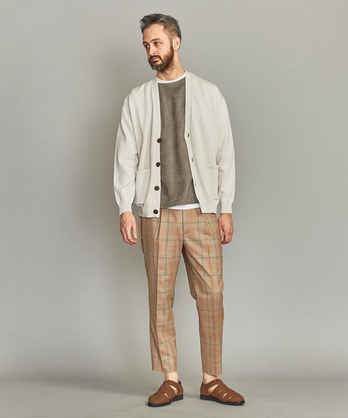 BEAUTY&YOUTH UNITED ARROWS（ビューティーアンドユースユナイテッドアローズ）の「BY ワイド Vネック カーディガン о（カーディガン/ボレロ・メンズ・パープル/ライトグレー/ブラック・MEDIUM/SMALL/LARGE/X-LARGE）」の9枚目の写真