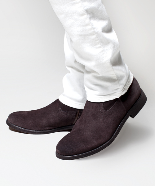 NANO universe(ナノユニバース)の「Enzo Giletti/スウェードサイドZIPペコス(ブーツ・メンズ・キャメル/ダークブラウン/ブラック/ベージュ・42/41/40)」の18枚目の写真