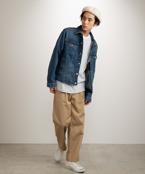 WEGO（ウィゴー）の「WEGO/ストレッチデニムGジャン（デニムジャケット・メンズ・インディゴブルー/ダークインディゴブルー/ライトインディゴブルー・MEDIUM/SMALL/LARGE）」の5枚目の写真