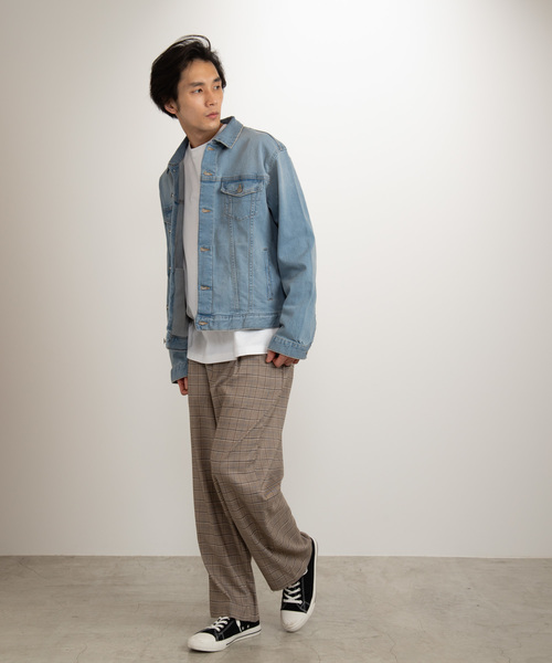 WEGO（ウィゴー）の「WEGO/ストレッチデニムGジャン（デニムジャケット・メンズ・インディゴブルー/ダークインディゴブルー/ライトインディゴブルー・MEDIUM/SMALL/LARGE）」の10枚目の写真