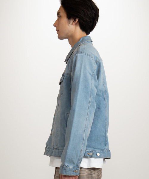 WEGO（ウィゴー）の「WEGO/ストレッチデニムGジャン（デニムジャケット・メンズ・インディゴブルー/ダークインディゴブルー/ライトインディゴブルー・MEDIUM/SMALL/LARGE）」の14枚目の写真