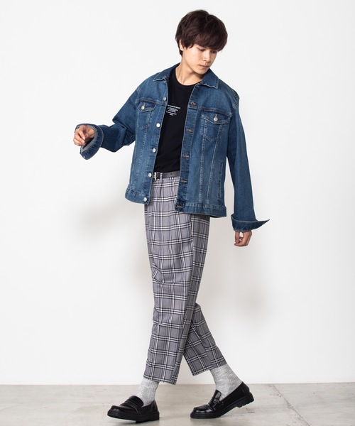 WEGO（ウィゴー）の「WEGO/ストレッチデニムGジャン（デニムジャケット・メンズ・インディゴブルー/ダークインディゴブルー/ライトインディゴブルー・MEDIUM/SMALL/LARGE）」の19枚目の写真