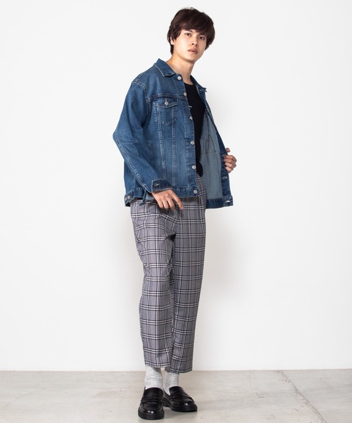 WEGO（ウィゴー）の「WEGO/ストレッチデニムGジャン（デニムジャケット・メンズ・インディゴブルー/ダークインディゴブルー/ライトインディゴブルー・MEDIUM/SMALL/LARGE）」の16枚目の写真