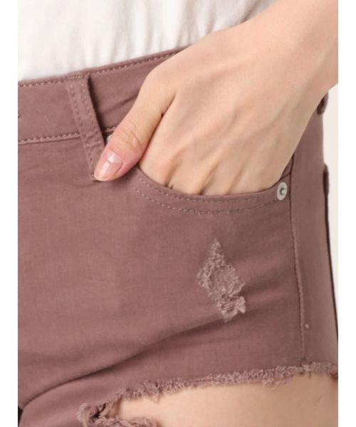 GYDA（ジェイダ）の「SIDE RIPPEDカラースキニーパンツ（その他パンツ・レディース・ブラック/ベージュ/オフホワイト/ピンク・SMALL/MEDIUM/X-SMALL）」の16枚目の写真