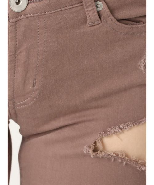 GYDA（ジェイダ）の「SIDE RIPPEDカラースキニーパンツ（その他パンツ・レディース・ブラック/ベージュ/オフホワイト/ピンク・SMALL/MEDIUM/X-SMALL）」の10枚目の写真