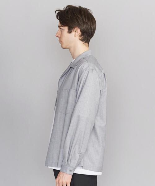 BEAUTY&YOUTH UNITED ARROWS（ビューティーアンドユースユナイテッドアローズ）の「BY T/W ノーボタン シャツ（シャツ/ブラウス・メンズ・ライトグレー/ブラック/ブラウン・X-LARGE/MEDIUM/LARGE/SMALL）」の10枚目の写真