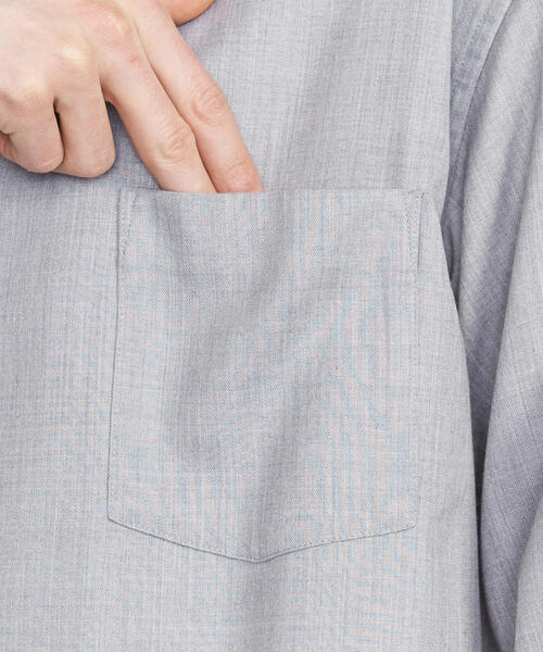 BEAUTY&YOUTH UNITED ARROWS（ビューティーアンドユースユナイテッドアローズ）の「BY T/W ノーボタン シャツ（シャツ/ブラウス・メンズ・ライトグレー/ブラック/ブラウン・X-LARGE/MEDIUM/LARGE/SMALL）」の14枚目の写真