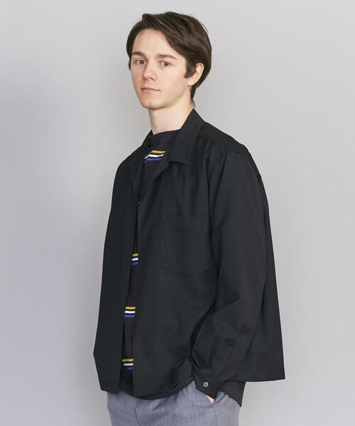 BEAUTY&YOUTH UNITED ARROWS（ビューティーアンドユースユナイテッドアローズ）の「BY T/W ノーボタン シャツ（シャツ/ブラウス・メンズ・ライトグレー/ブラック/ブラウン・X-LARGE/MEDIUM/LARGE/SMALL）」の7枚目の写真