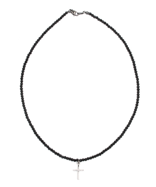 WEGO（ウィゴー）の「WEGO/クロスブラックネックレス（ネックレス・メンズ・ブラック/シルバー・FREE）」の4枚目の写真