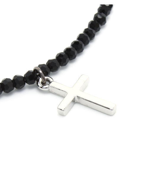 WEGO（ウィゴー）の「WEGO/クロスブラックネックレス（ネックレス・メンズ・ブラック/シルバー・FREE）」の5枚目の写真