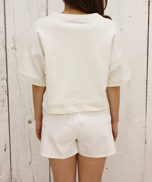 Chico（チコ）の「Merci TOPS（Tシャツ/カットソー・レディース・ホワイト/グレー/ネイビー・FREE）」の6枚目の写真