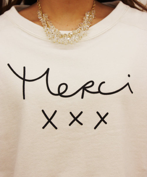 Chico（チコ）の「Merci TOPS（Tシャツ/カットソー・レディース・ホワイト/グレー/ネイビー・FREE）」の8枚目の写真