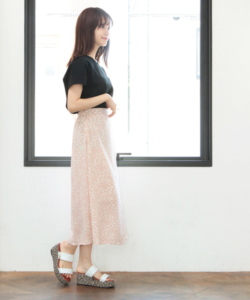 SESTO（セスト）の「ワッフルカットソー（Tシャツ/カットソー・レディース・ブラック/ベージュ/オフホワイト・M）」の5枚目の写真