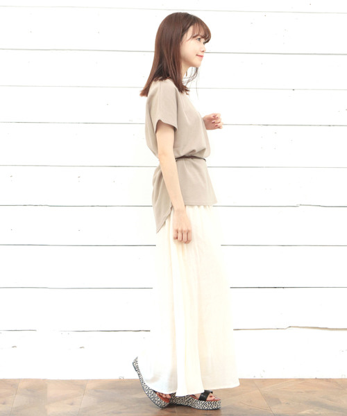 SESTO（セスト）の「ワッフルカットソー（Tシャツ/カットソー・レディース・ブラック/ベージュ/オフホワイト・M）」の17枚目の写真