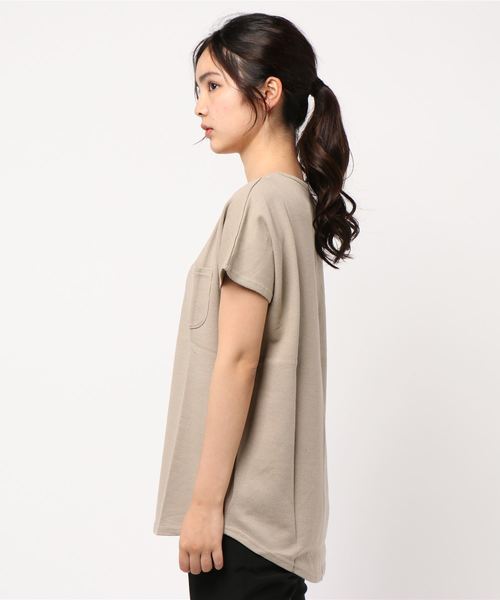 SESTO（セスト）の「ワッフルカットソー（Tシャツ/カットソー・レディース・ブラック/ベージュ/オフホワイト・M）」の6枚目の写真