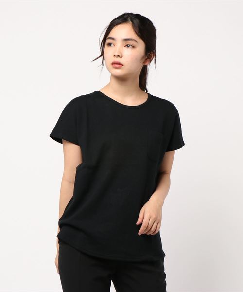 SESTO（セスト）の「ワッフルカットソー（Tシャツ/カットソー・レディース・ブラック/ベージュ/オフホワイト・M）」の13枚目の写真