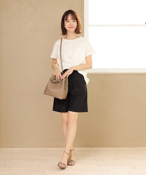 SESTO（セスト）の「ワッフルカットソー（Tシャツ/カットソー・レディース・ブラック/ベージュ/オフホワイト・M）」の21枚目の写真