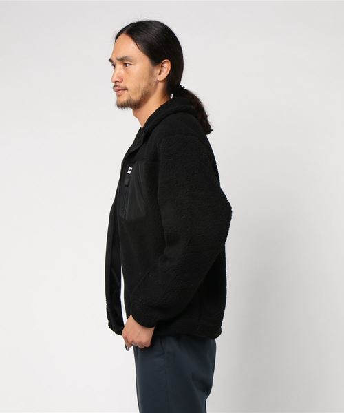 STYLEBLOCK（スタイルブロック）の「切り替えポケットフリースレトロシープボアブルゾン（ブルゾン・メンズ・ベージュ系その他/ブラック×ブラック/アイボリー/ブルー系その他・L/M/LL）」の7枚目の写真