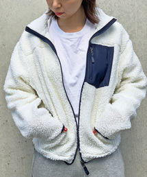 STYLEBLOCK | 切り替えポケットフリースレトロシープボアブルゾン(ブルゾン)