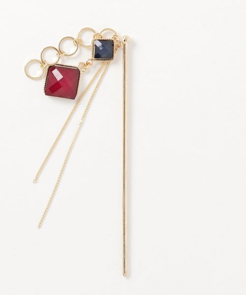 カヤ カヤ の カヤ レトロ菱型チャームかんざし その他ヘアアクセサリー Wear