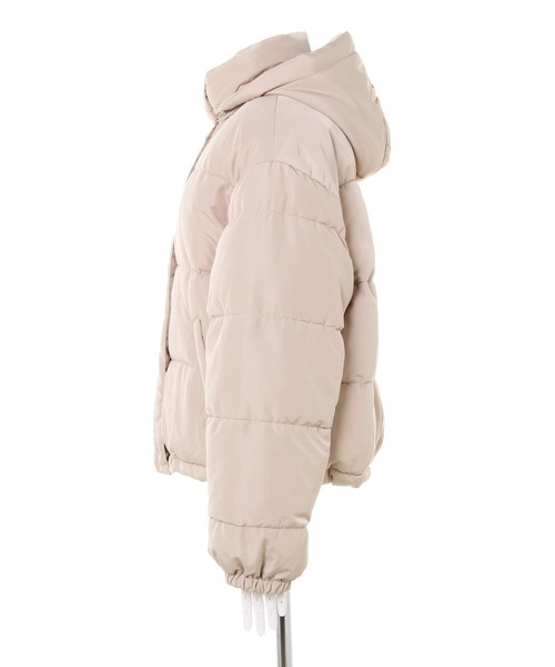 INGNI(イング)の「フードショートエコダウンジャケット/オーバーサイズコート(ダウンジャケット/コート・レディース・ブラック/ベージュ/レッド/アイボリー/ライトブラウン/モカ/ラベンダー/ライトベージュ/ブラック系その他/ふじ色系2/アイボリー系/ブラウン系その他2/ベージュ系その他/レッド系1/ミント/ブラウン系その他/アイボリー系8/ブラック系その他4/ベージュ系その他6・M)」の21枚目の写真